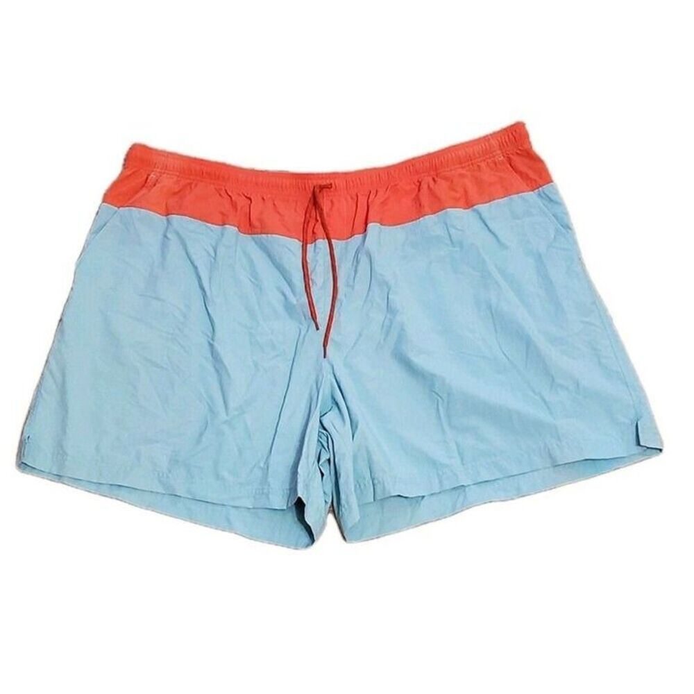 New With Tags Columbia Women's Sz 3X Court Shorts Colorblock Blue Orange